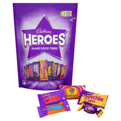 Продуктови Категории Шоколади Cadbury Heroes Шоколадови бонбони 369 гр.